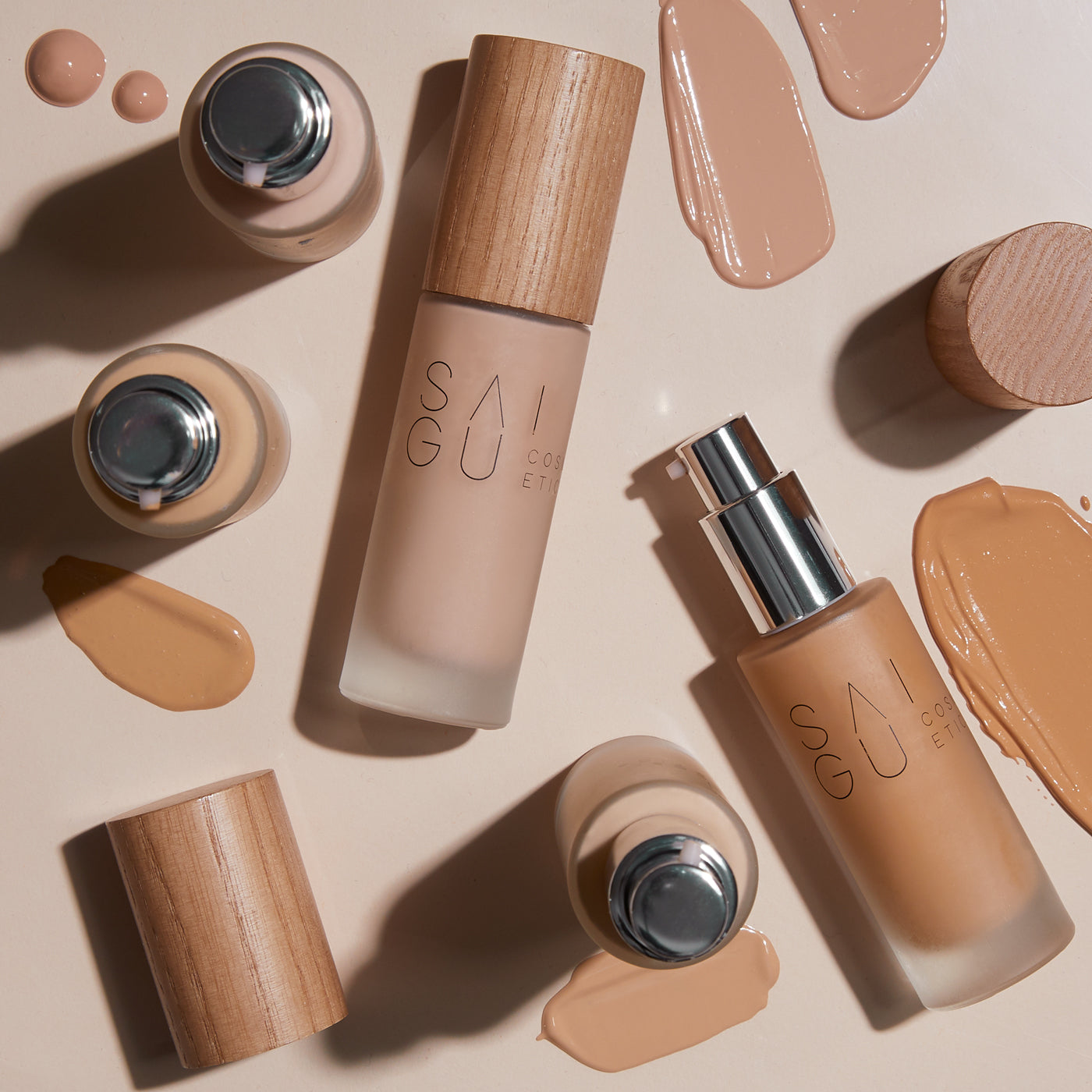 base maquillaje crema saigu cosmetics