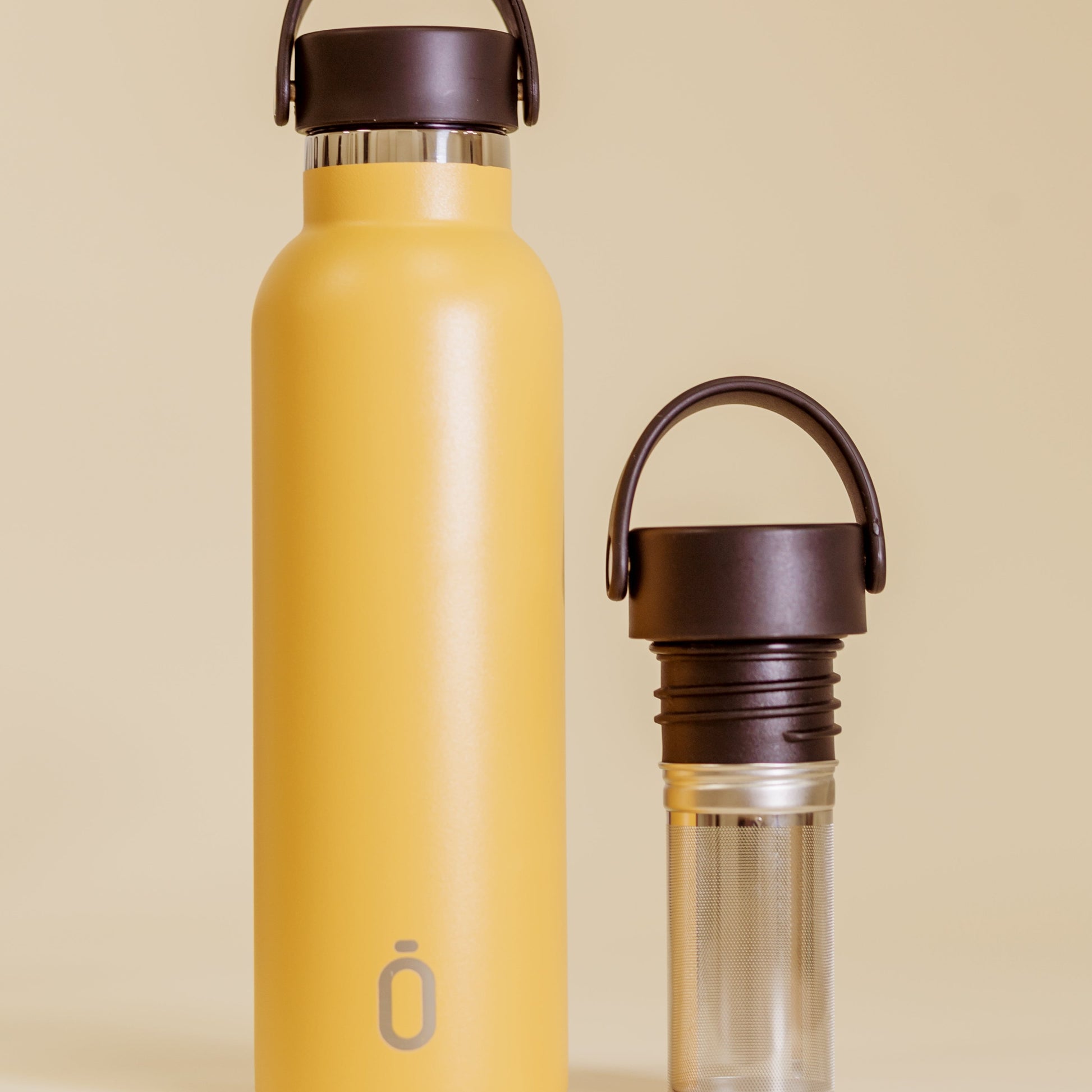 Botella Térmica Runbott de Doble Pared 600ml amarilla