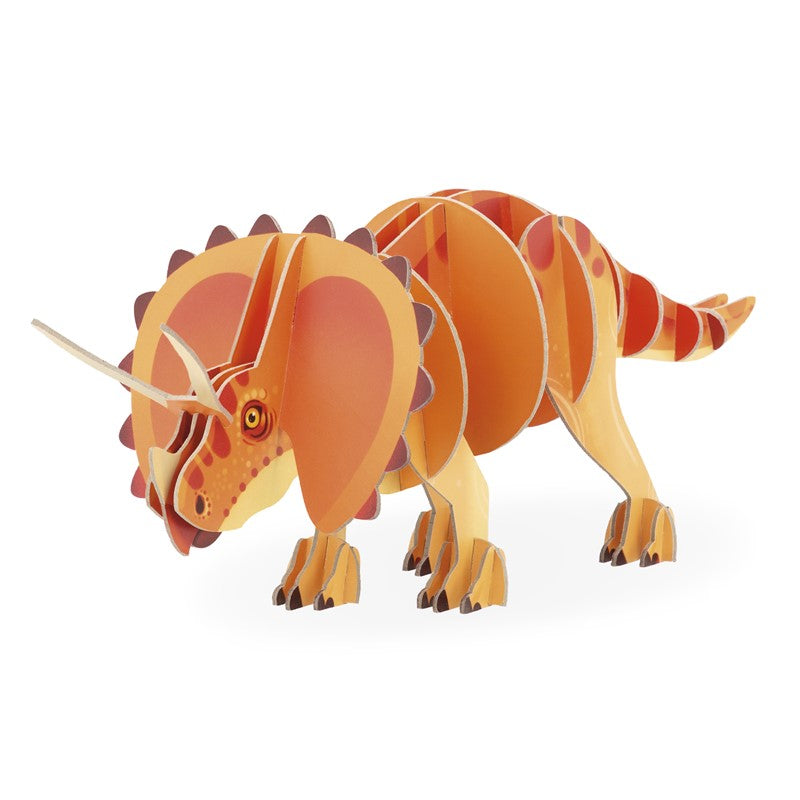 juego puzle triceratops dinosaurio janod