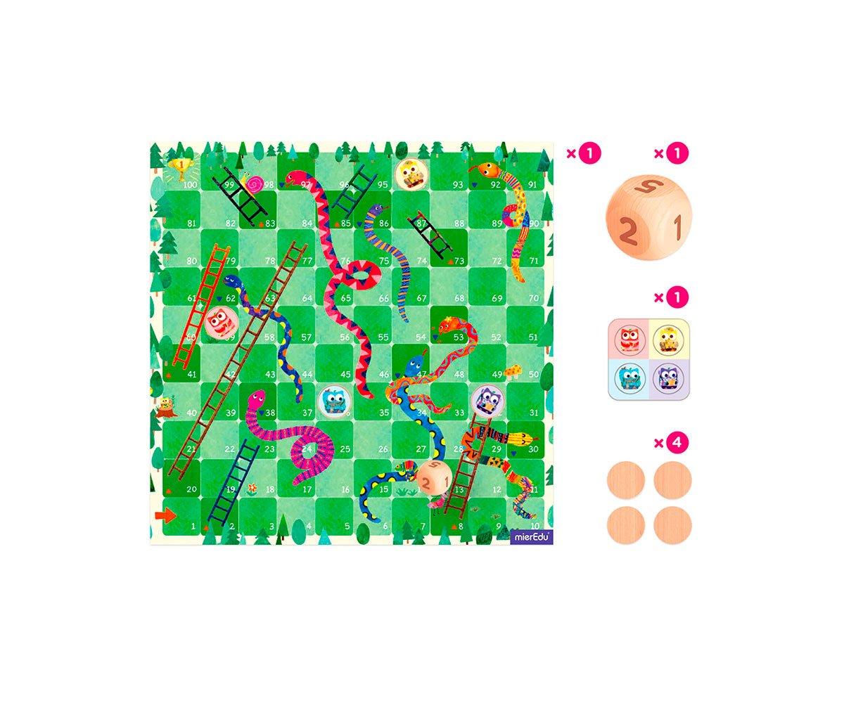 juego niños serpiente y escaleras