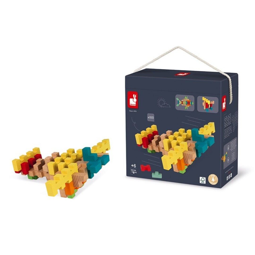 set de piezas para construccion janod