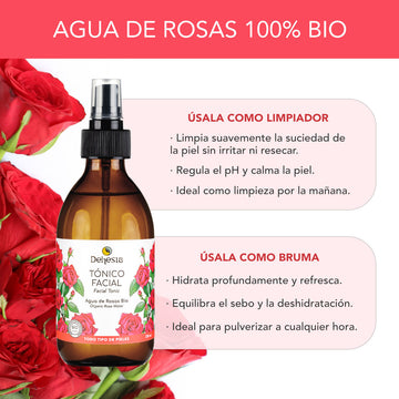 Tónico Facial 100% Agua de Rosas BIO - Dehesia