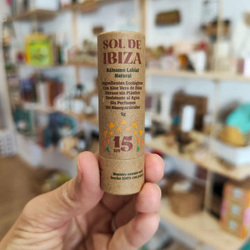 Bálsamo labial con protección solar natural SPF15, Sol de Ibiza