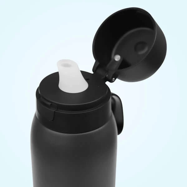 botella negra de boquilla tapwater con filtro de agua