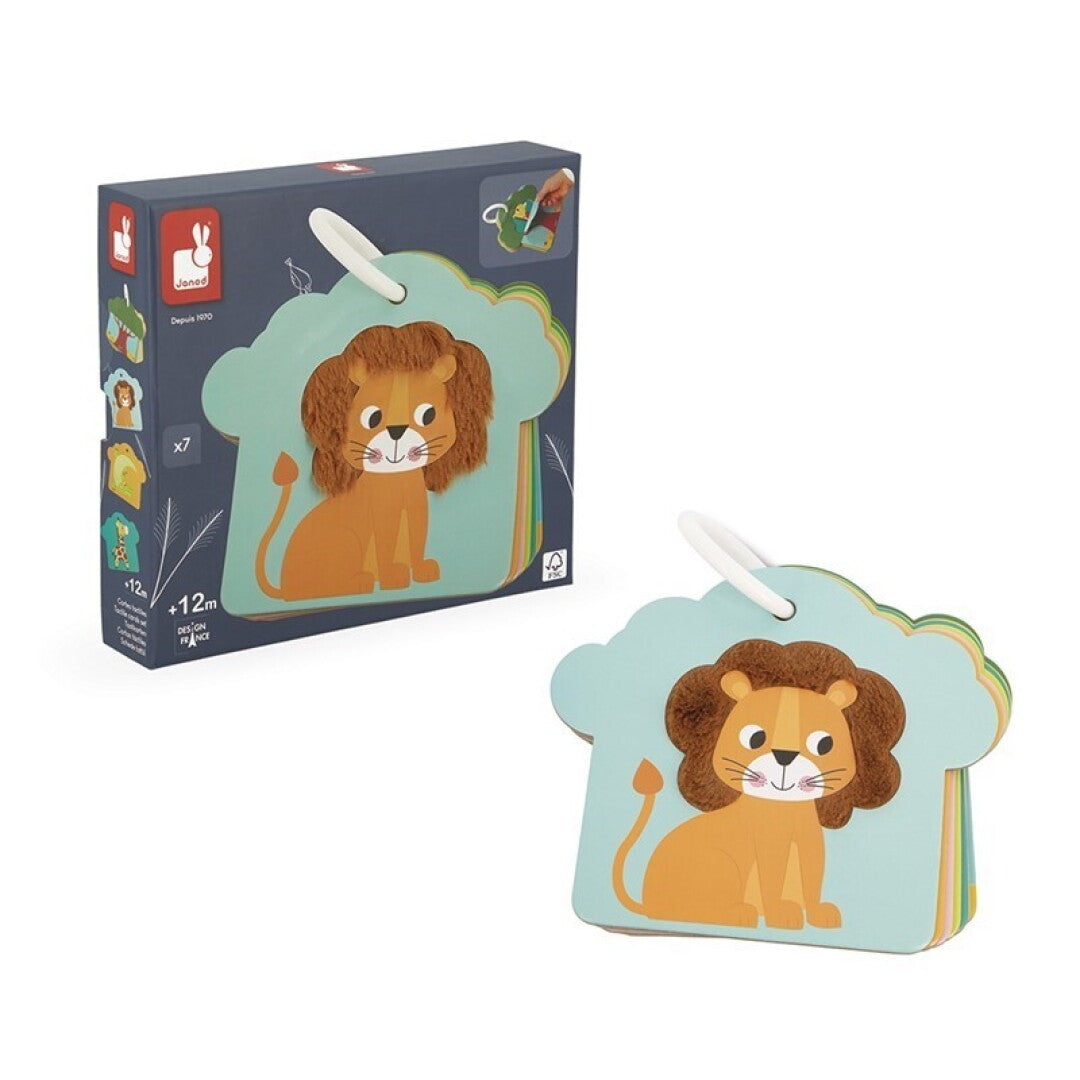 Juguete Janod Cartas táctiles Sabana