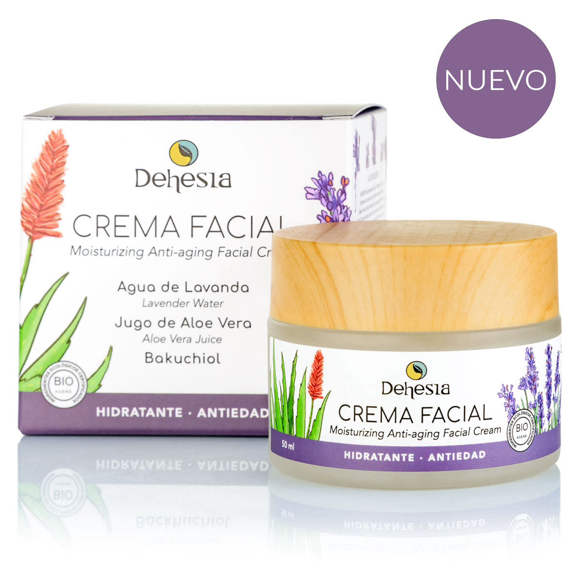 Crema Facial Hidratante Antiedad Bio, Dehesia