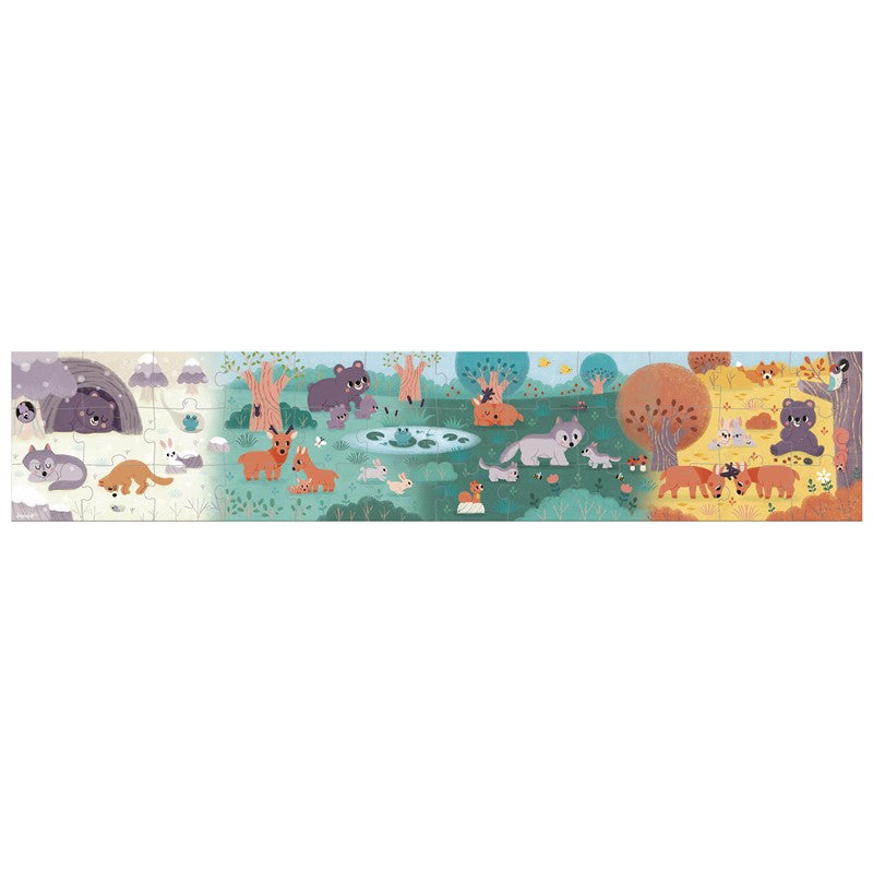 Puzzle panorámico 4 estaciones, Janod